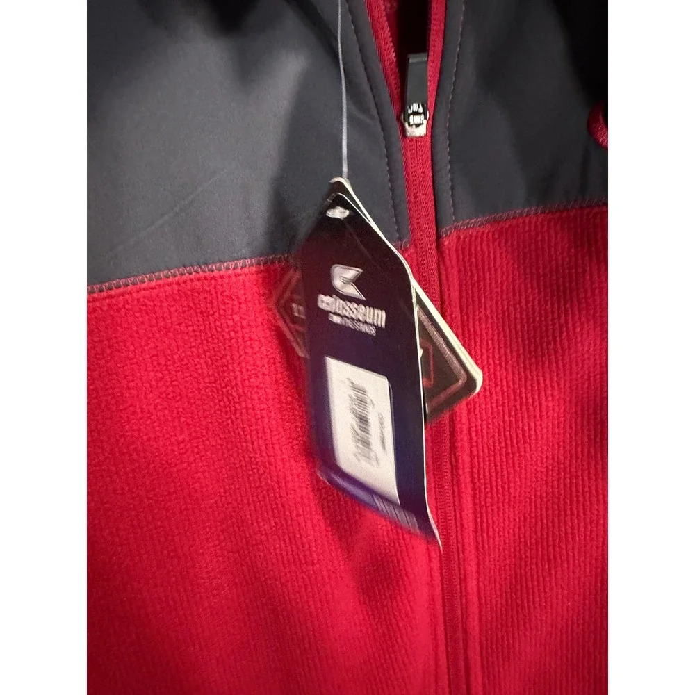 Colosseum Alabama Crimson‎ Tide Fleece Jacket Full Zip Red Gray XXL